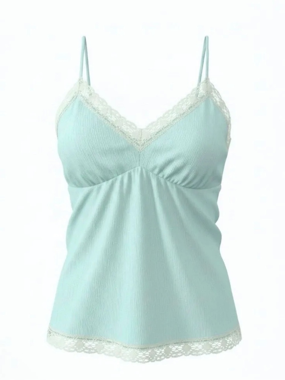 Gold Hawk Crepe Silk Cami Tiffany Blue NWT Sz S